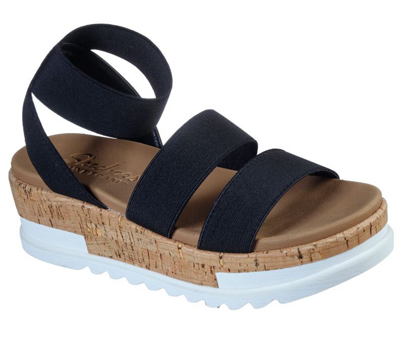 Skechers Dam Svarta Sandaler - Honey Rise - Smooth Talk - Sverige (NEZWP-6854)